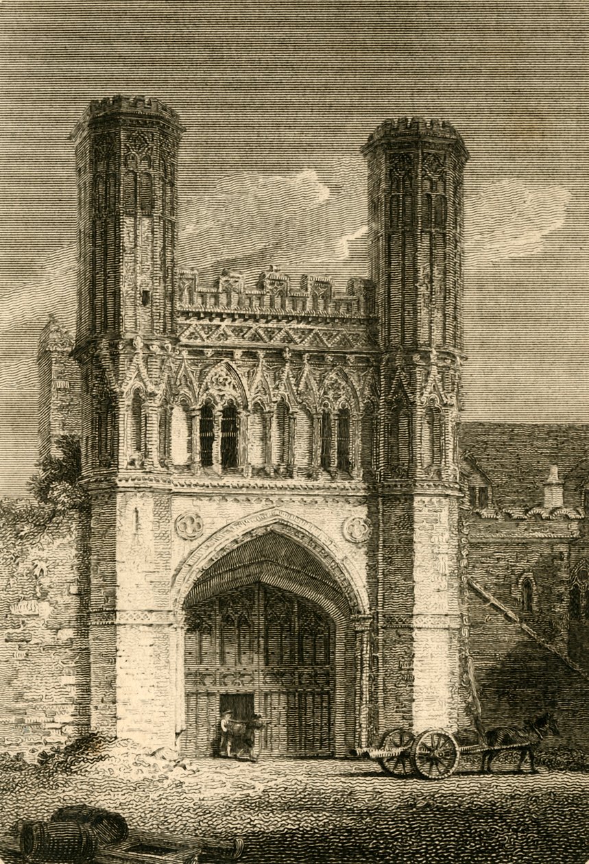 Brama św. Augustyna, Canterbury Kent, 1802. autorstwa Samuel Rawle