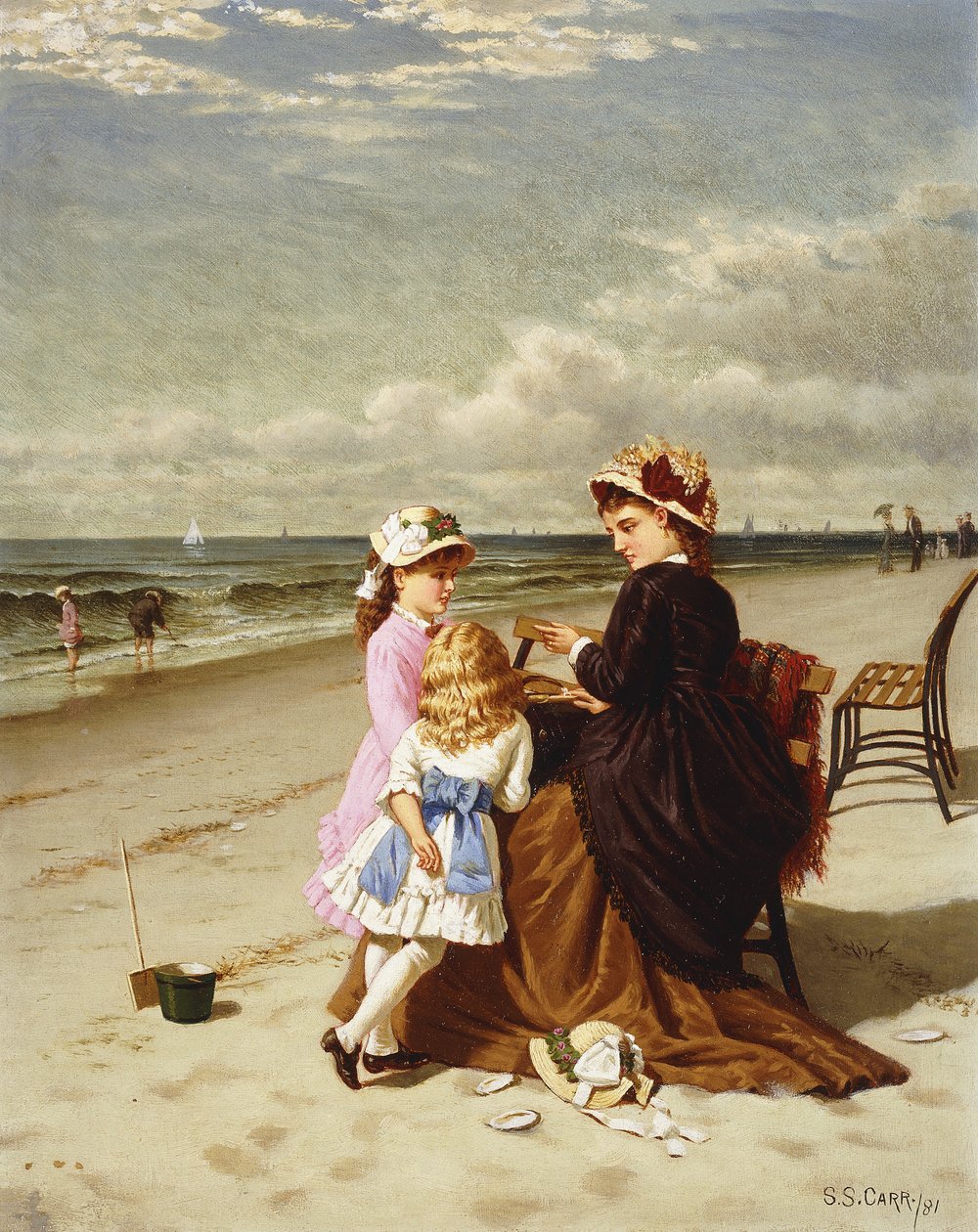 Nad brzegiem morza, 1881 autorstwa Samuel S. Carr
