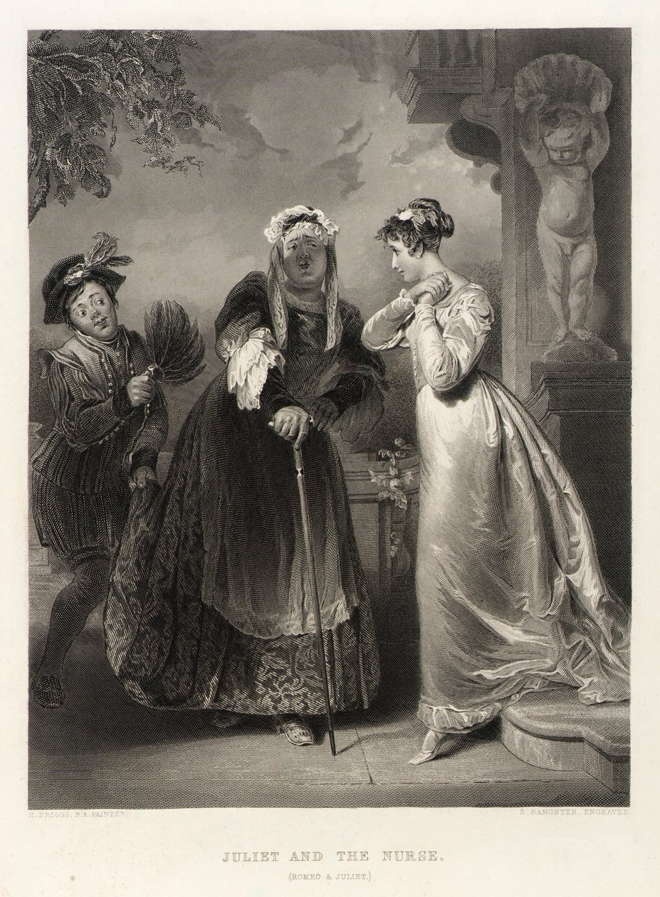 Julia i pielęgniarka (Romeo i Julia) autorstwa Samuel Sangster