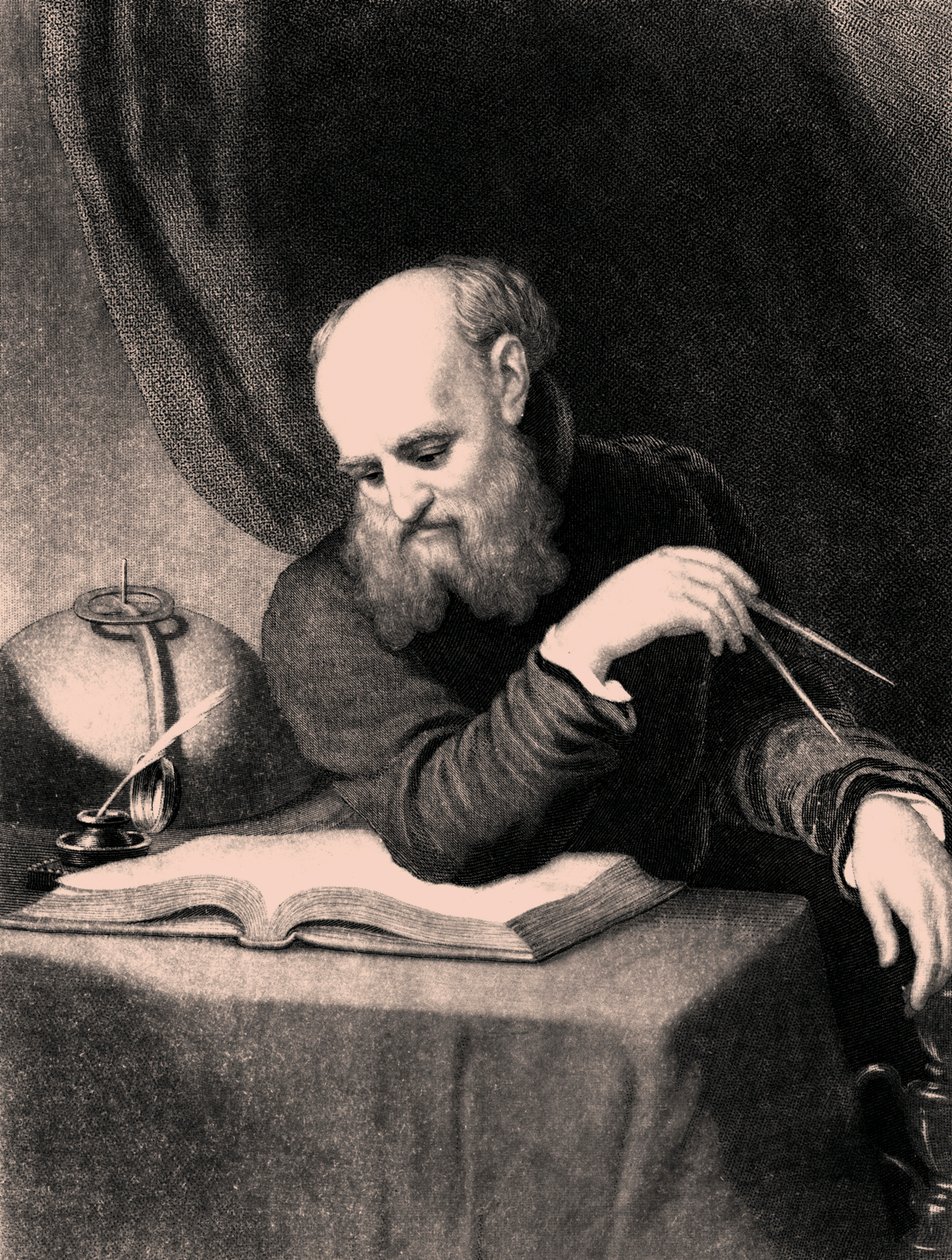 Galileo Galilei, 1852 autorstwa Samuel Sartain