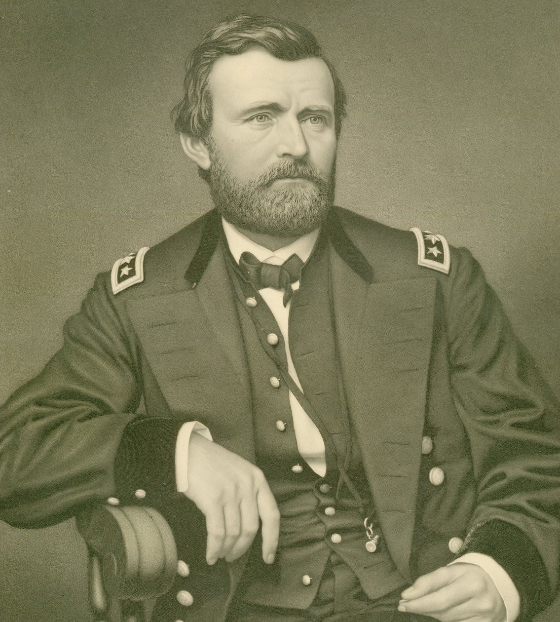 Generał Ulysses S. Grant (przycięty) autorstwa Samuel Sartain