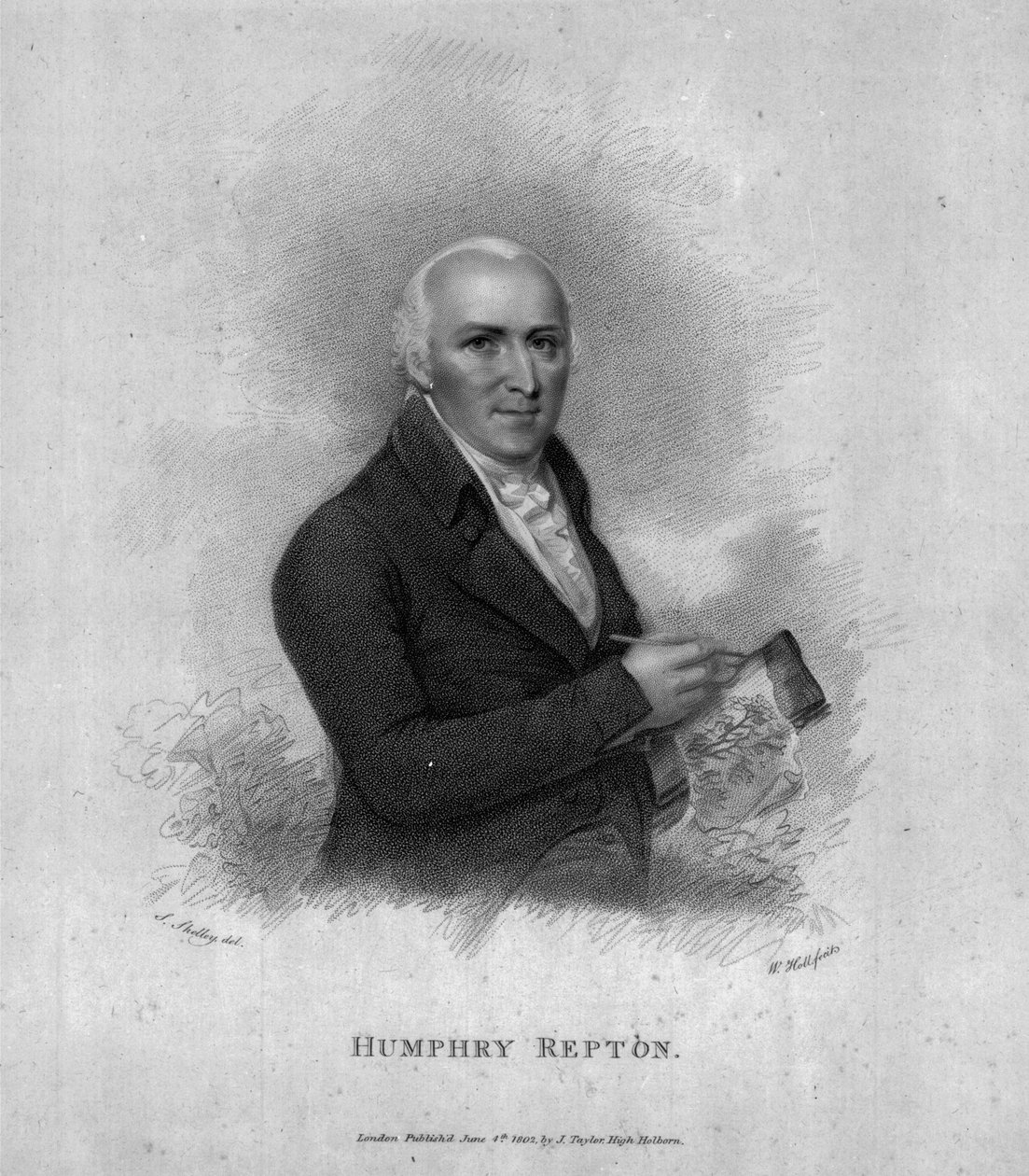 Humphry Repton, grawerowane przez Williama Holla Seniora, 1802 autorstwa Samuel Shelley