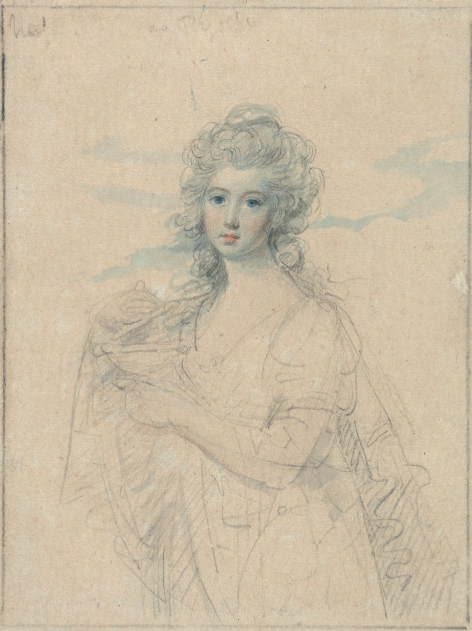 Portret młodej kobiety jako Psyche autorstwa Samuel Shelley