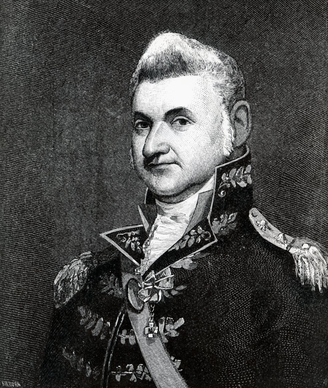 Portret Henryka Dearborna (1751-1829) (rycina) autorstwa Samuel Smith Kilburn