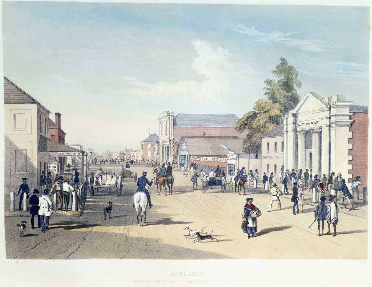 Adelaide, Hindley Street, płyta 41, z „Australii Południowej Ilustrowanej” George