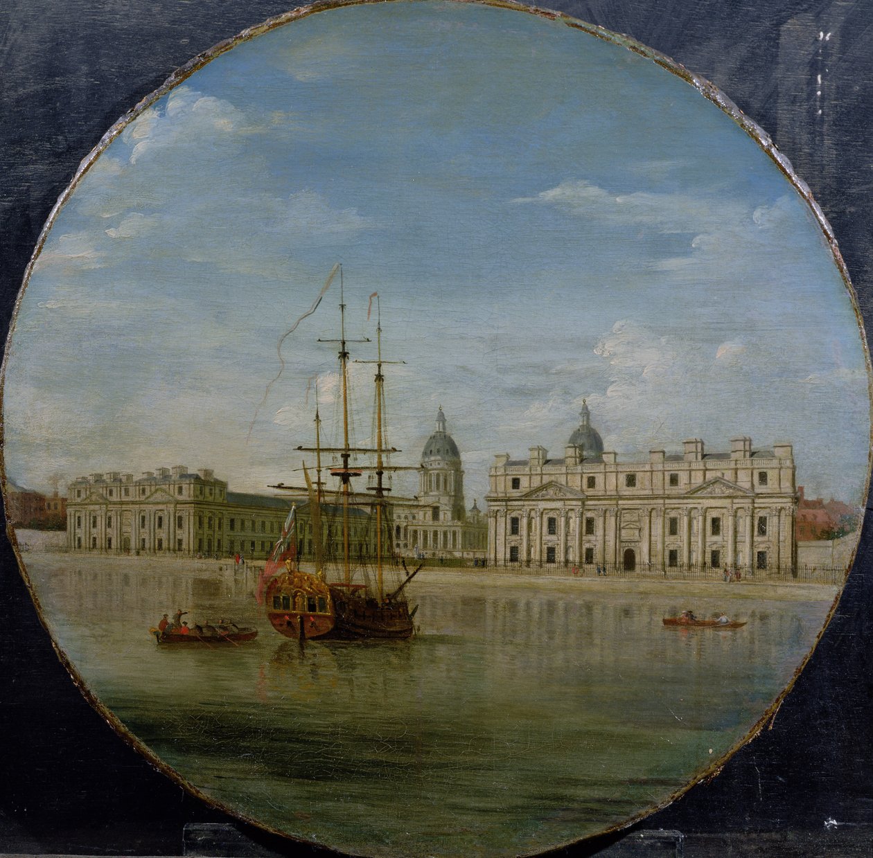 Szpital Greenwich z rzeki, 1748 autorstwa Samuel Wale