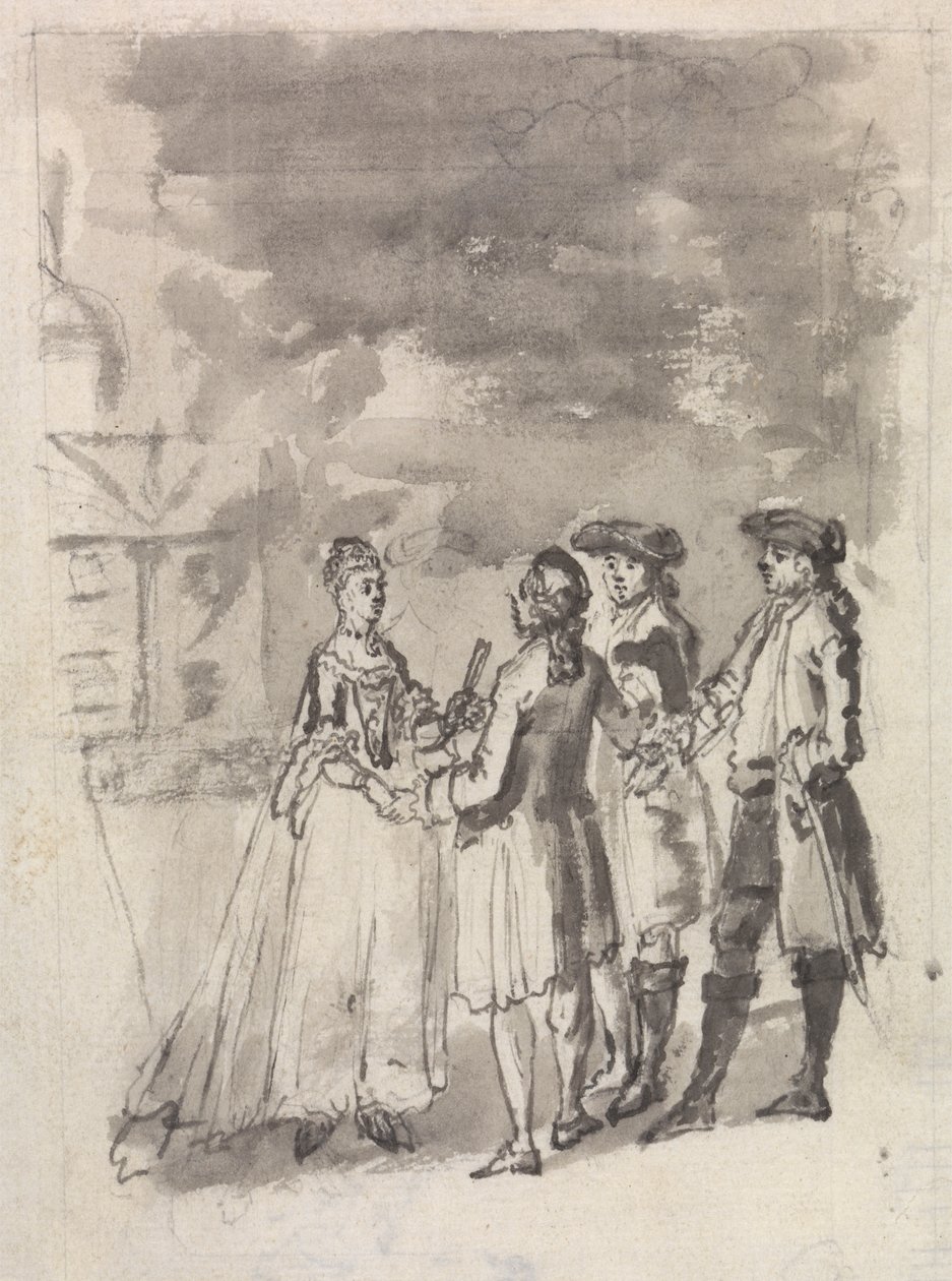 Bywalcy teatru autorstwa Samuel Wale