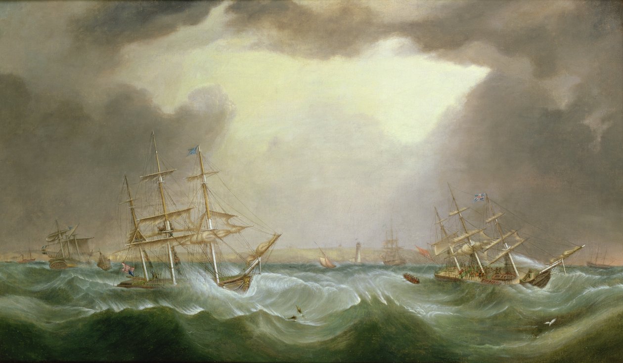 Wielka wichura z 6 i 7 stycznia 1839 1882 r. autorstwa Samuel Walters