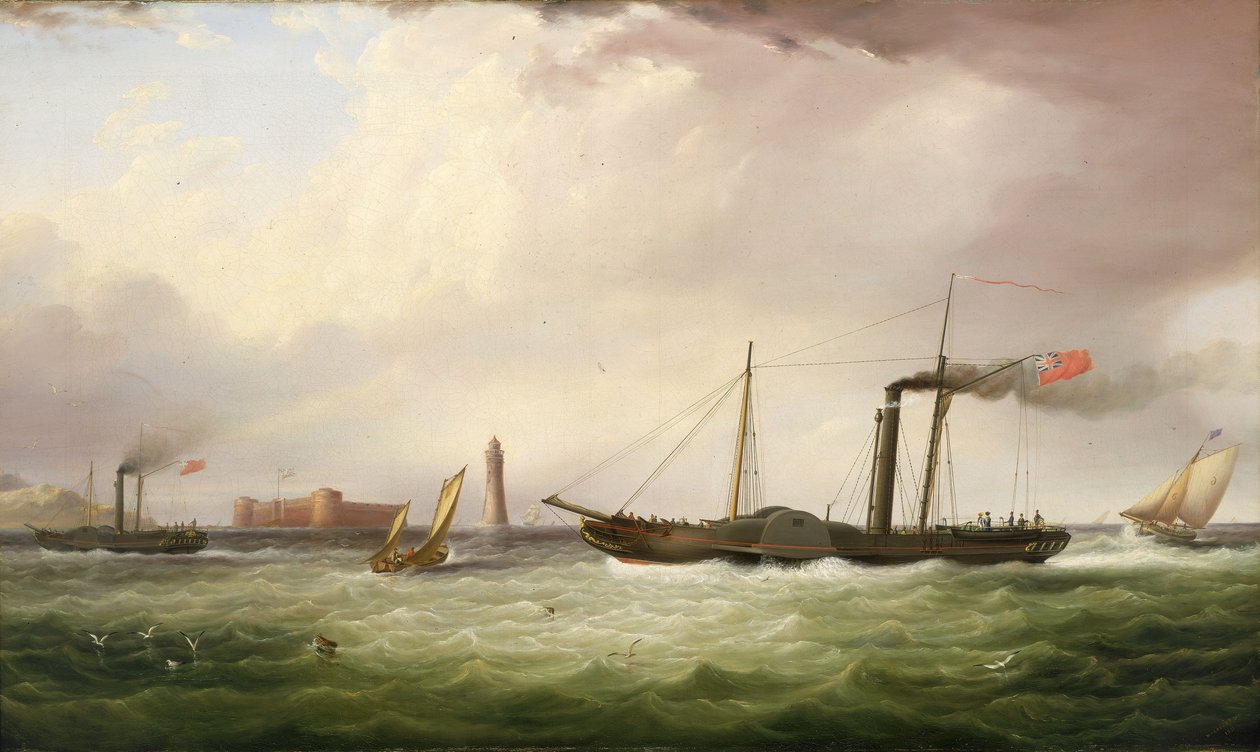Parowiec wiosłowy "Ariel autorstwa Samuel Walters