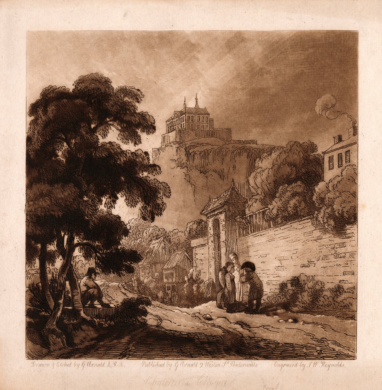 Chateau de Choquer autorstwa Samuel William Reynolds