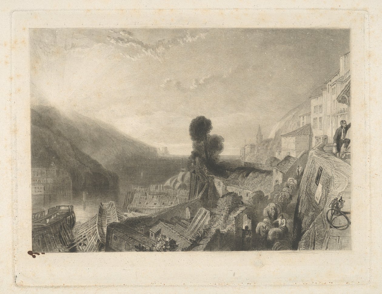 Dartmouth, no rio Dartpolish autorstwa Samuel William Reynolds
