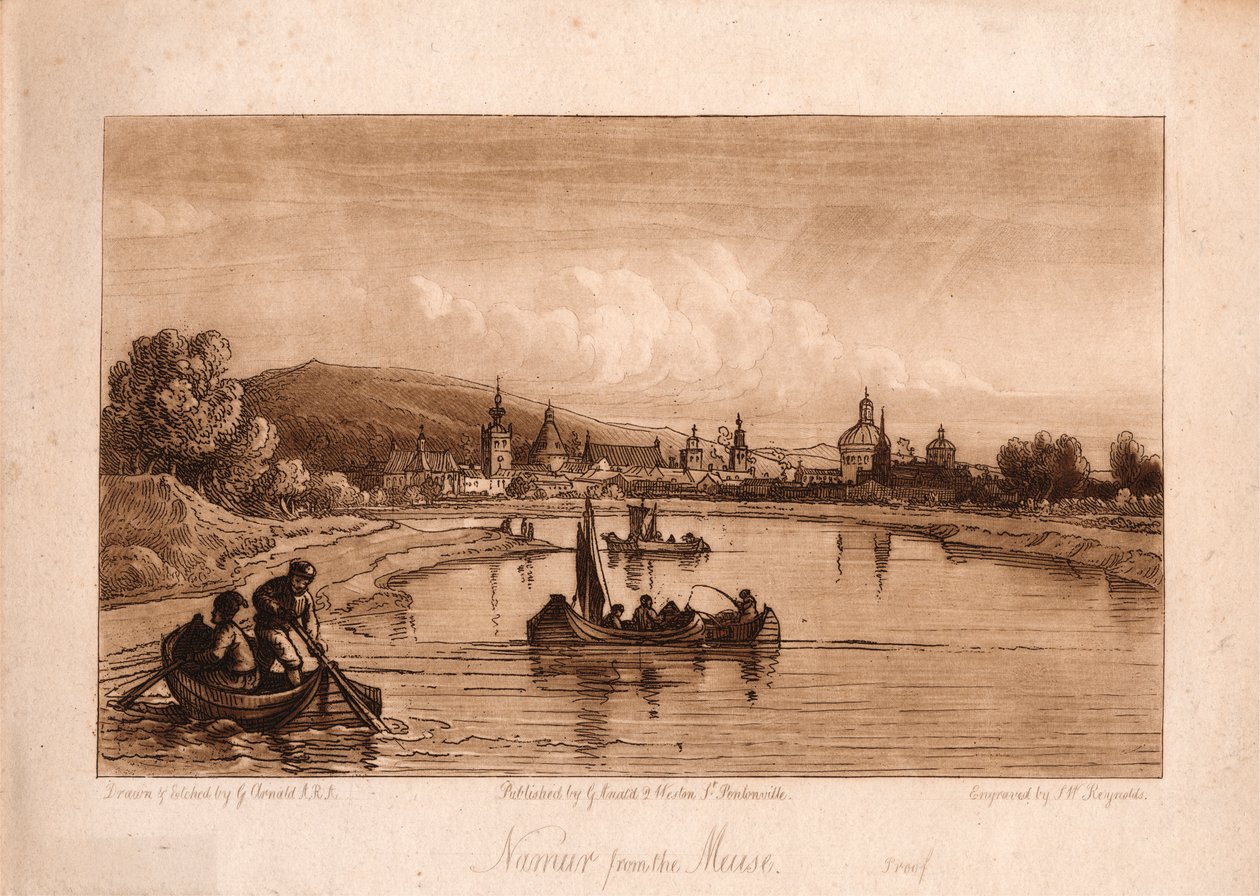 Namur znad Mozy autorstwa Samuel William Reynolds