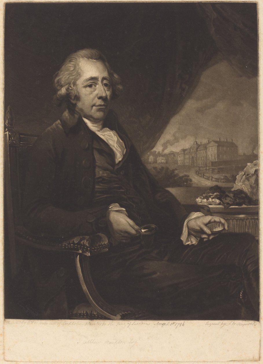 Matthew Boulton, F.R.S. autorstwa Samuel William Reynolds I