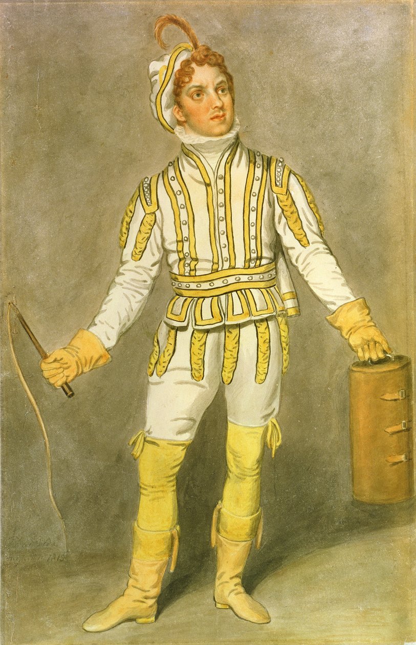 John Pritt Harley (1786-1858) jako Pedrillo w "Zamku w Andaluzji" Johna O