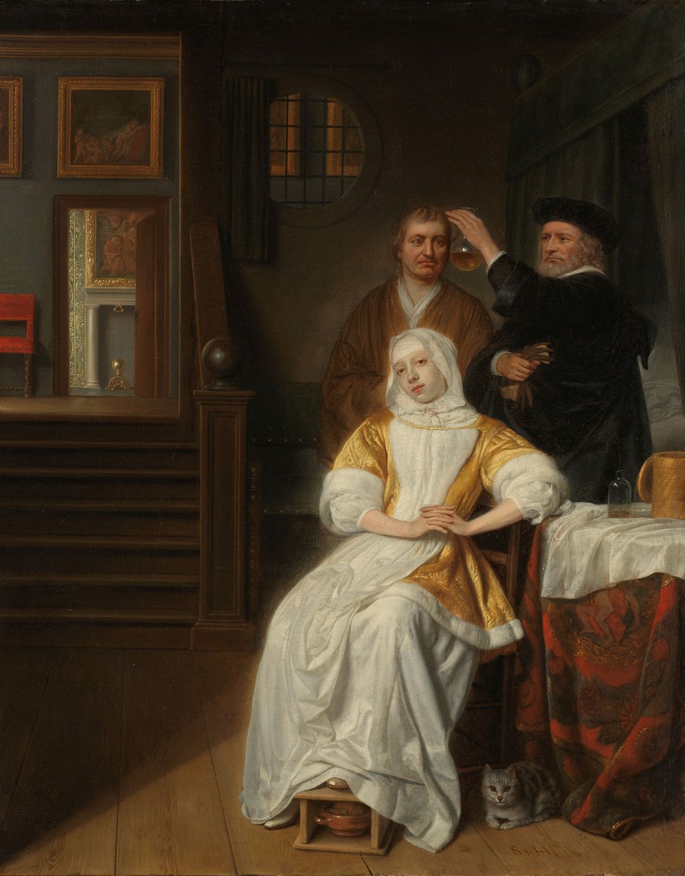 „Anemiczna Pani” autorstwa Samuel van Hoogstraten