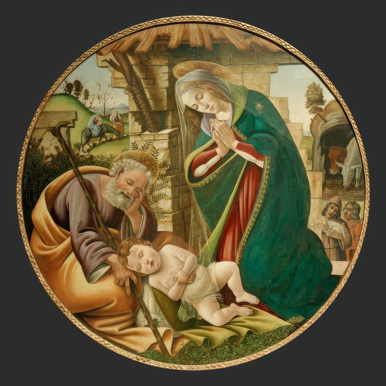 Adoracja dziecka autorstwa Sandro Botticelli