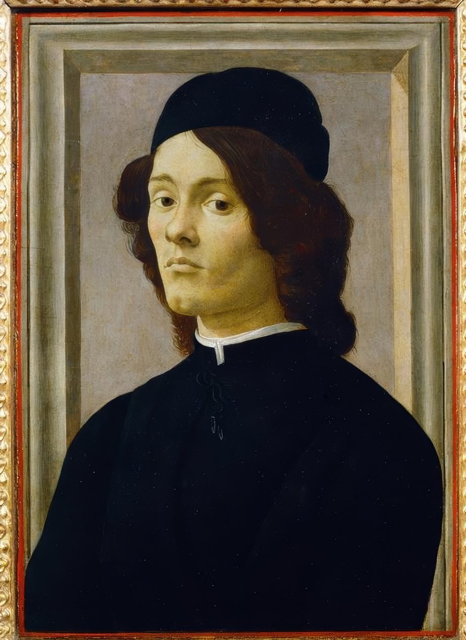 Portret młodego mężczyzny autorstwa Sandro Botticelli