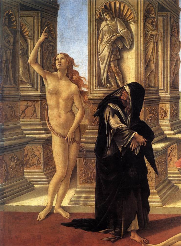 Oszczerstwo Apellesa autorstwa Sandro Botticelli