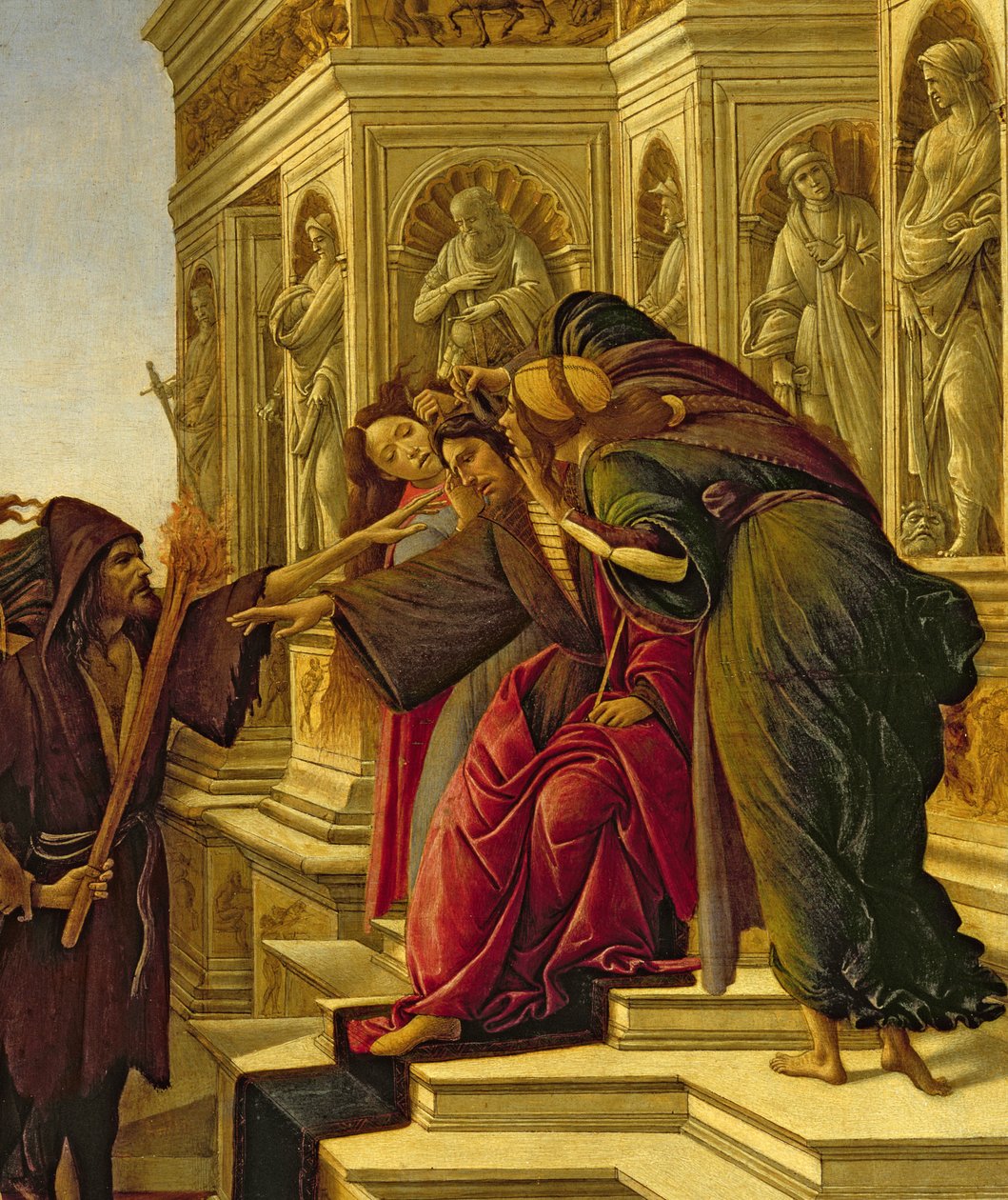 Kalumnia Apelles, 1497-98 (szczegóły 209275) autorstwa Sandro Botticelli