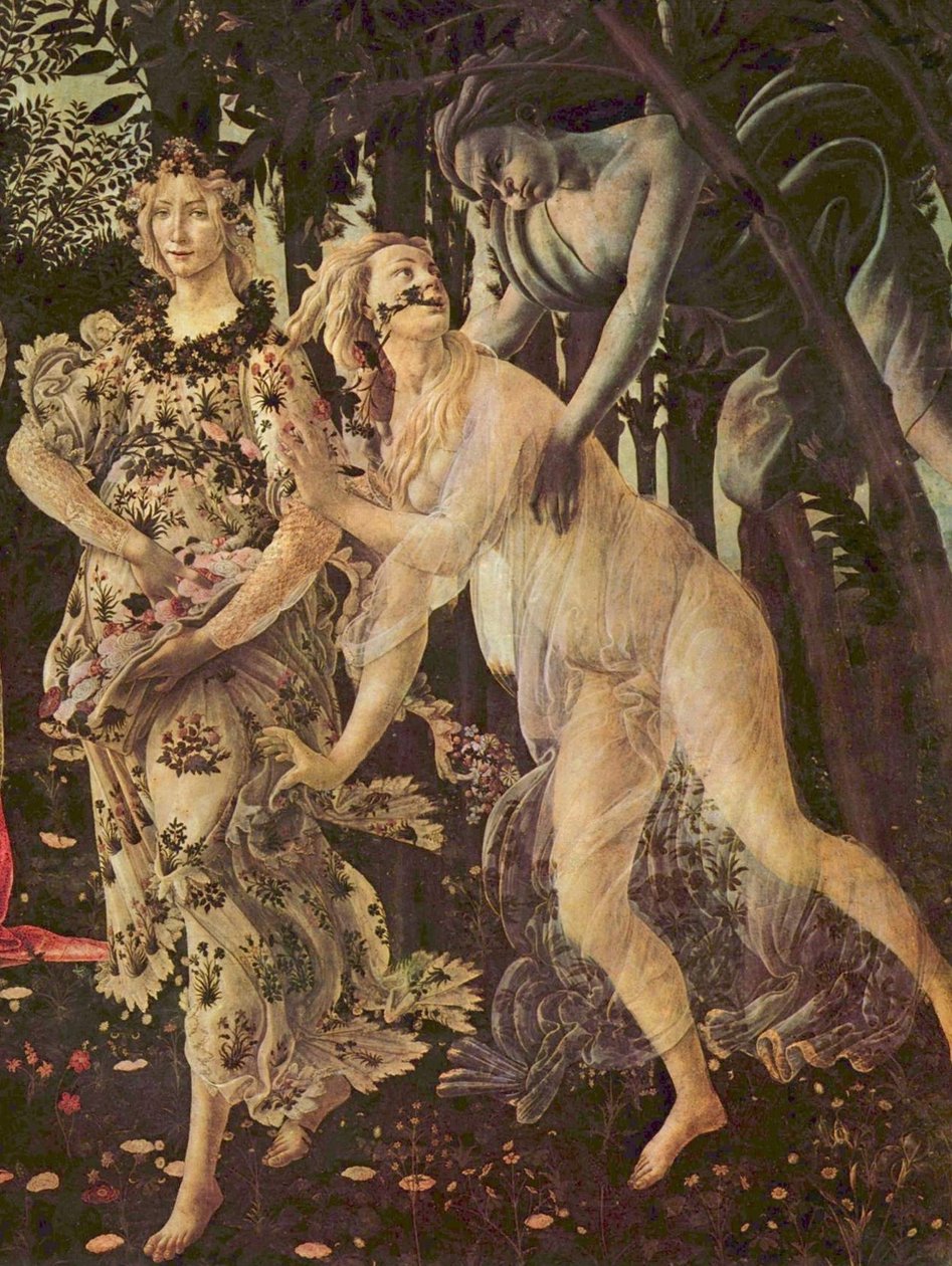 Chloris i Zefir autorstwa Sandro Botticelli
