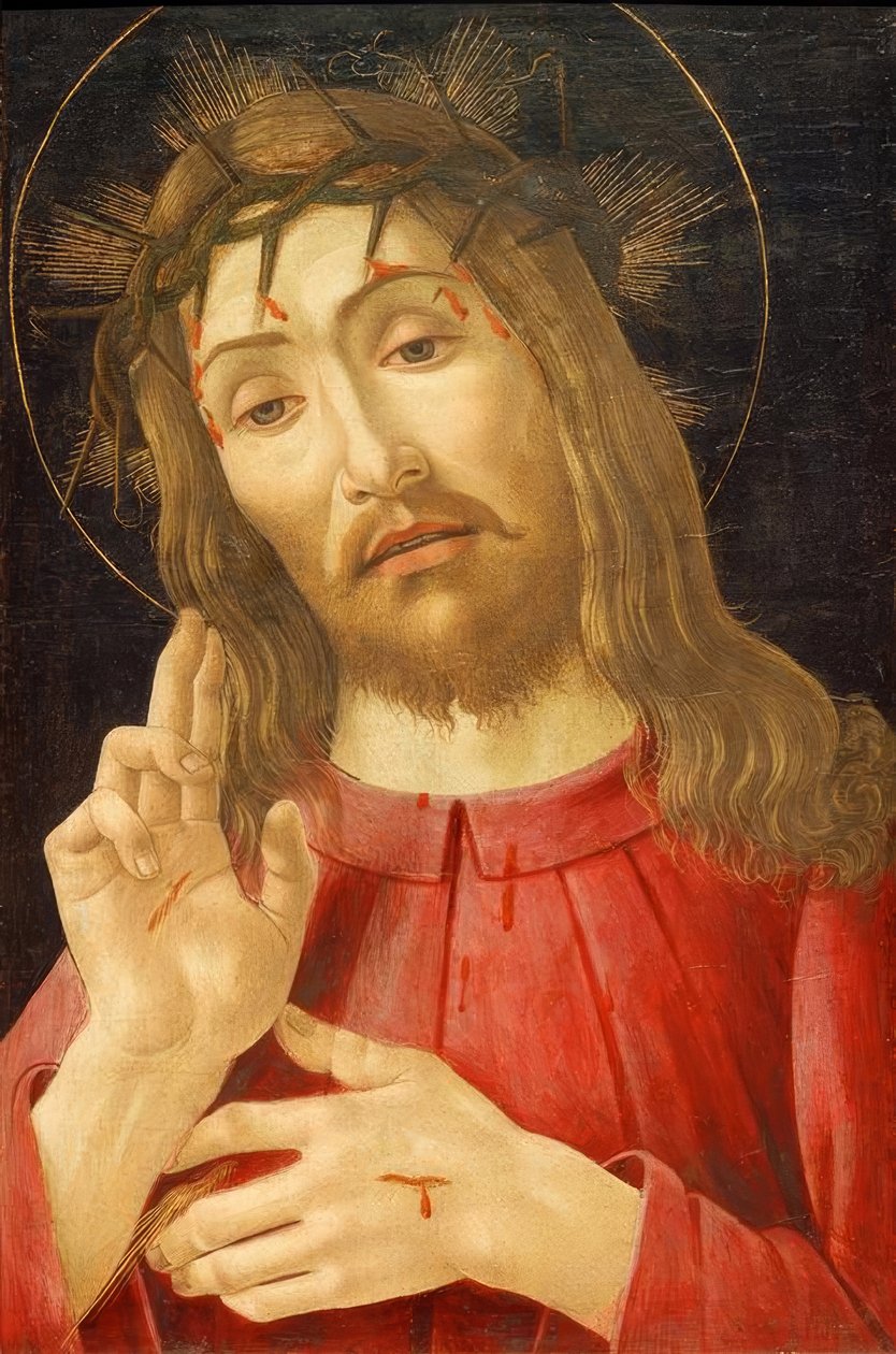 Chrystus jako Mąż Boleści autorstwa Sandro Botticelli