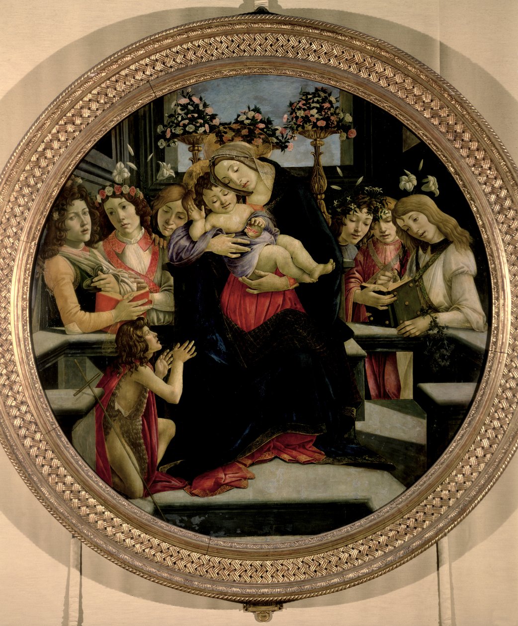 Madonna z Dzieciątkiem z Aniołami i św. Janem Chrzcicielem autorstwa Sandro Botticelli