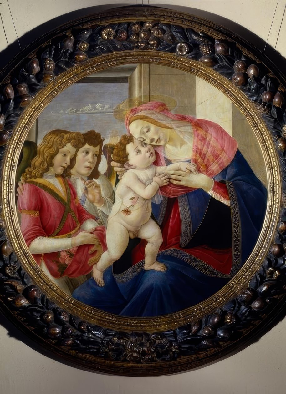 Maryja z Dzieciątkiem i aniołami autorstwa Sandro Botticelli