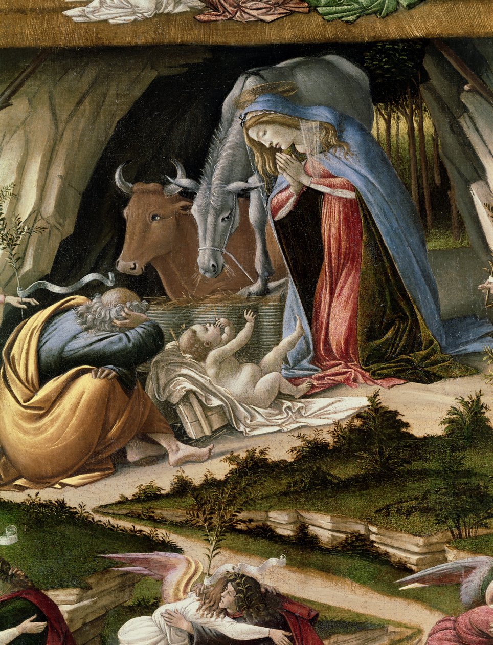 Mistyczna szopka, 1500 autorstwa Sandro Botticelli