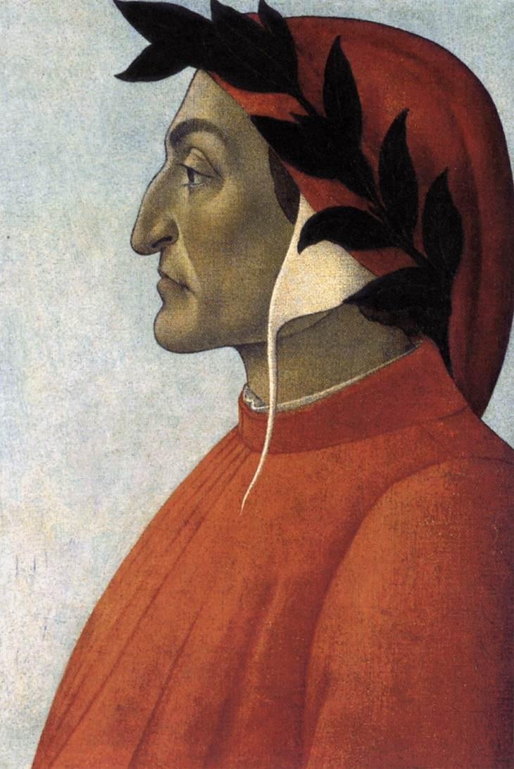 Portret Dantego autorstwa Sandro Botticelli