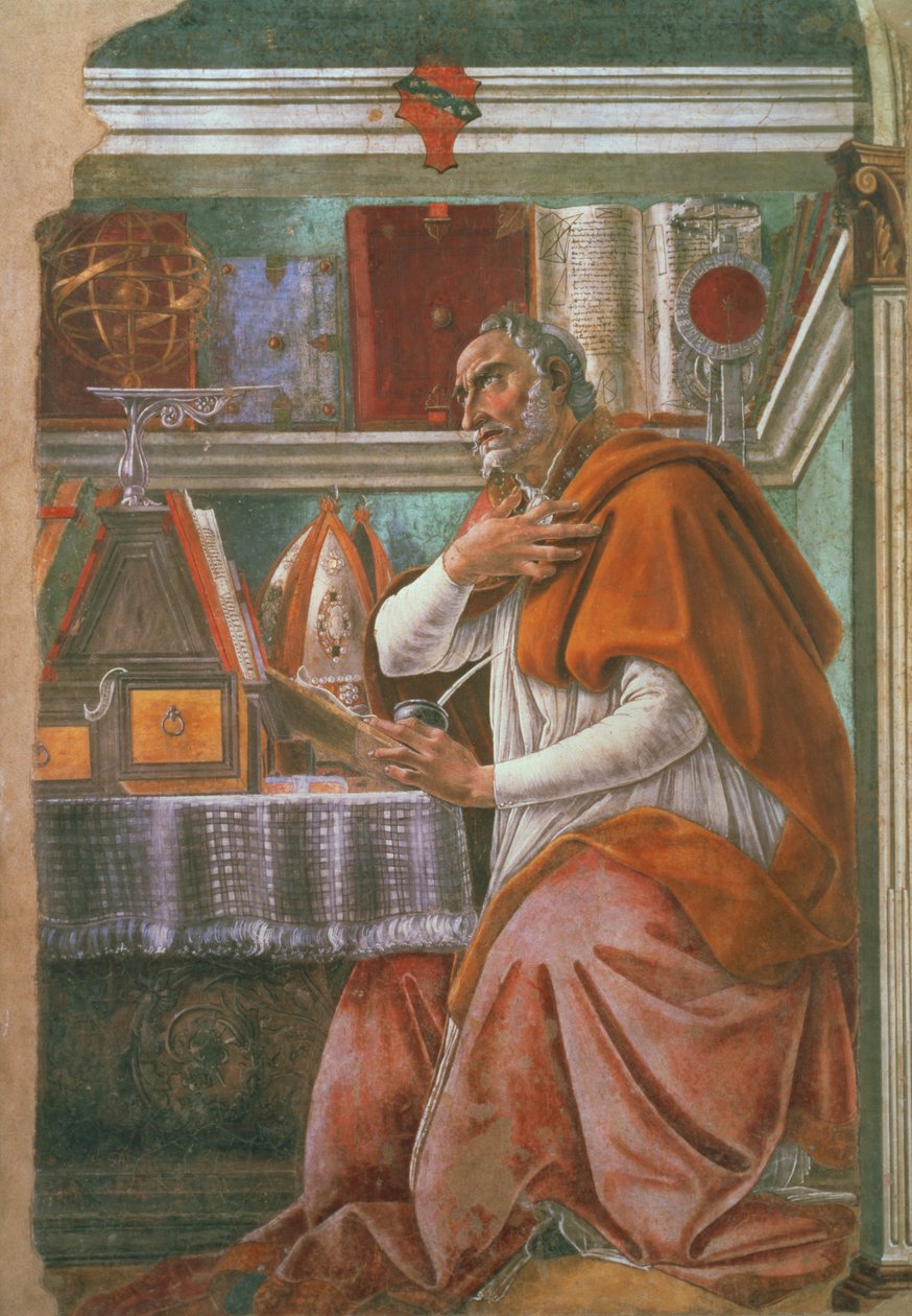 Augustyn w swojej celi, ok. 1480 r. autorstwa Sandro Botticelli