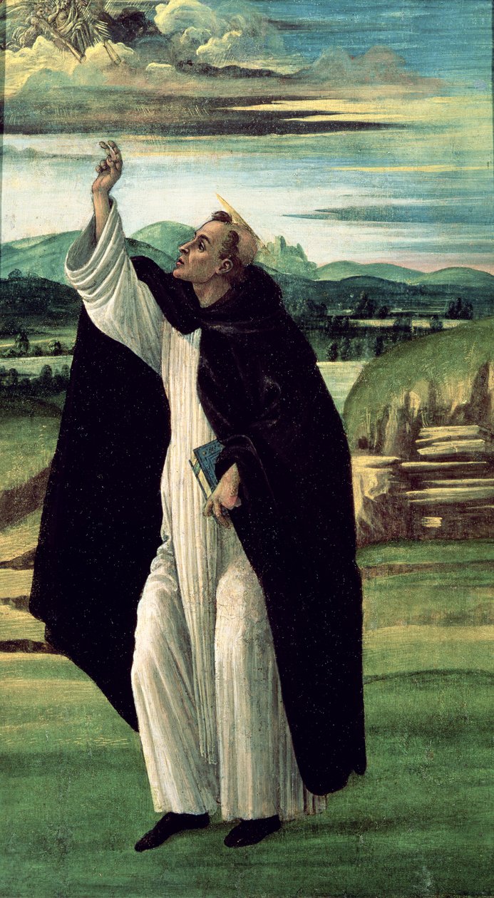 Św. Dominik, ok. 1498-1505 (tempera na płótnie) autorstwa Sandro Botticelli
