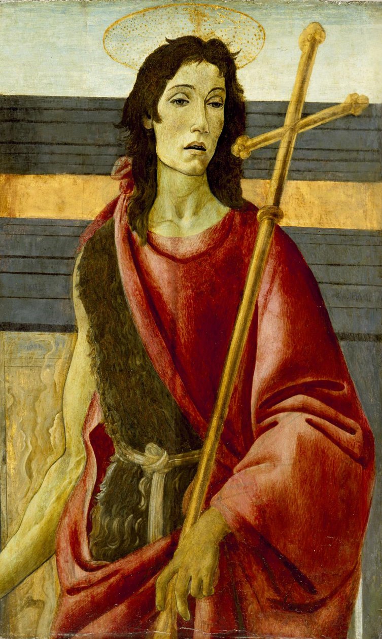 Św.Jan Chrzciciel, ok.1485 autorstwa Sandro Botticelli