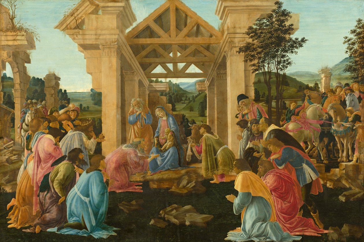 Pokłon Trzech Króli autorstwa Sandro Botticelli