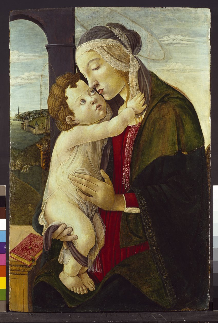 Dziewica z Dzieciątkiem, XV w. autorstwa Sandro Botticelli