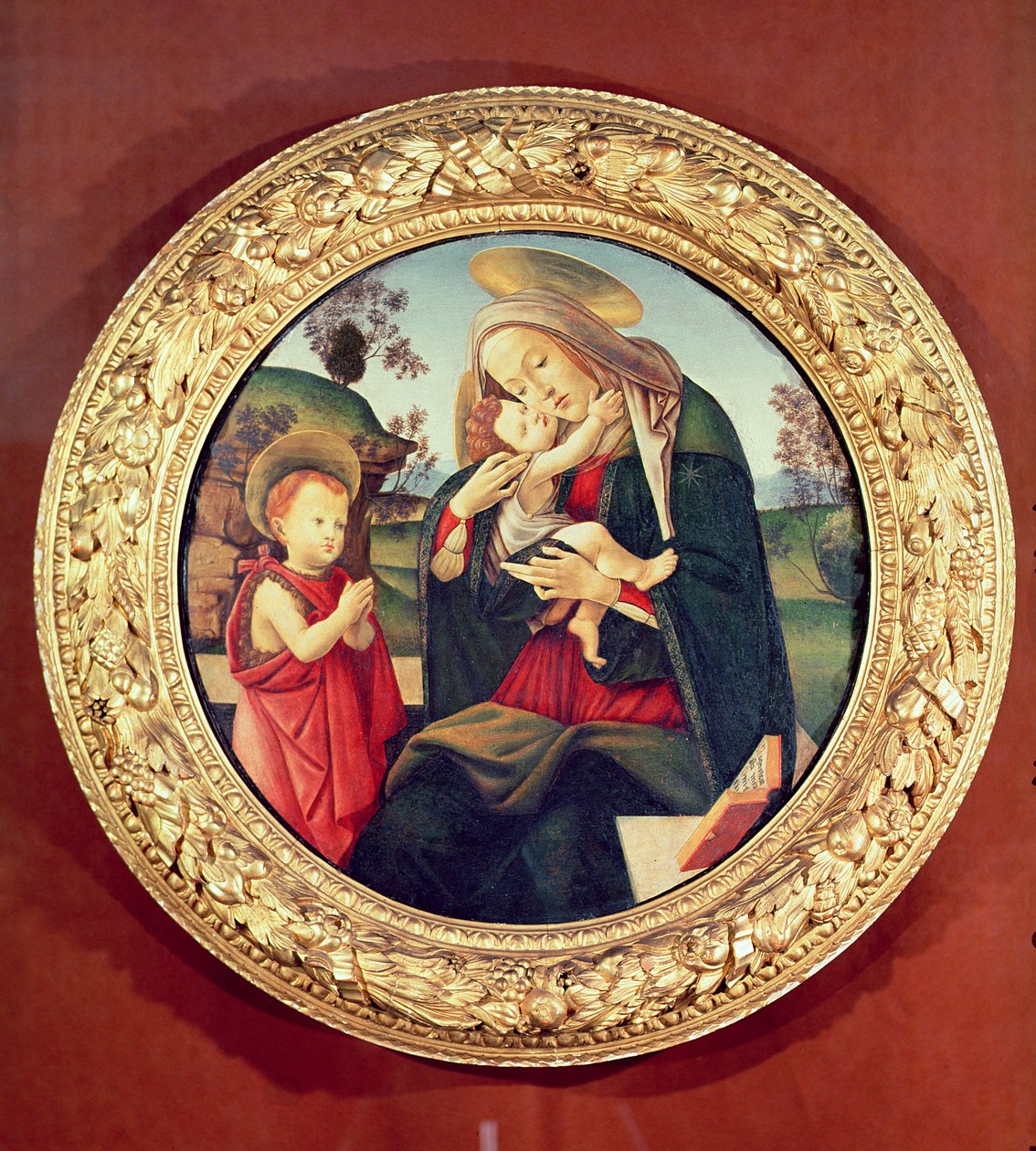 Dziewica z Dzieciątkiem z Janem Chrzcicielem autorstwa Sandro Botticelli