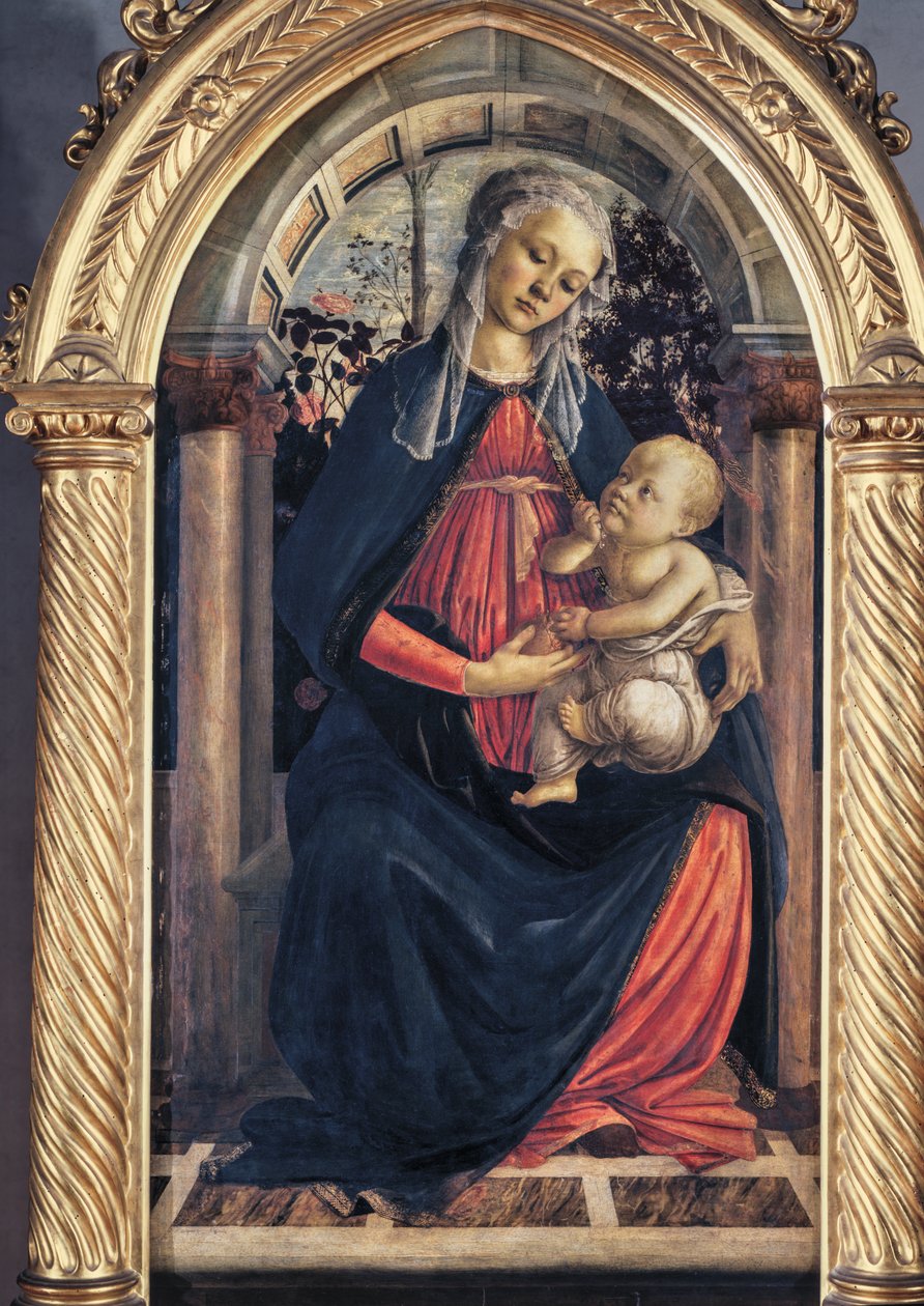 Madonna z Ogrodu Różanego autorstwa Sandro Botticelli