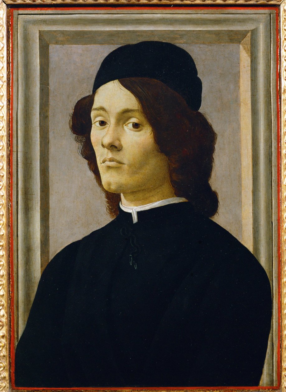 Portret młodego mężczyzny ... autorstwa Sandro (1444/5-1510) Botticelli