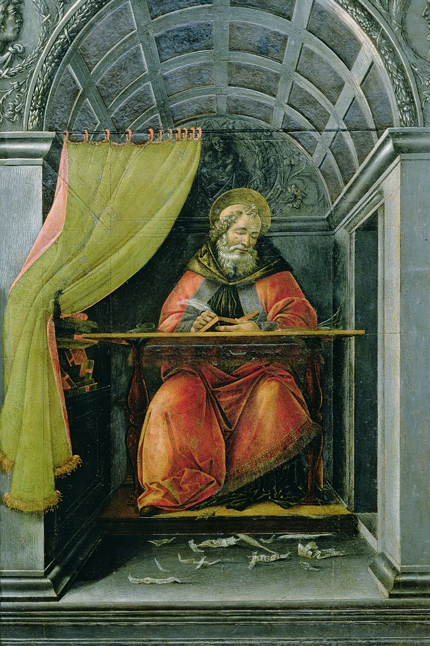 św. Augustyn w swojej celi autorstwa Sandro Botticelli