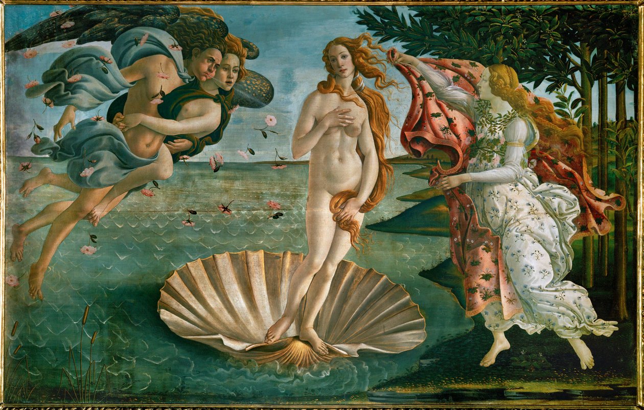 Narodziny Wenus (obraz na płótnie) autorstwa Sandro (1444/5-1510) Botticelli