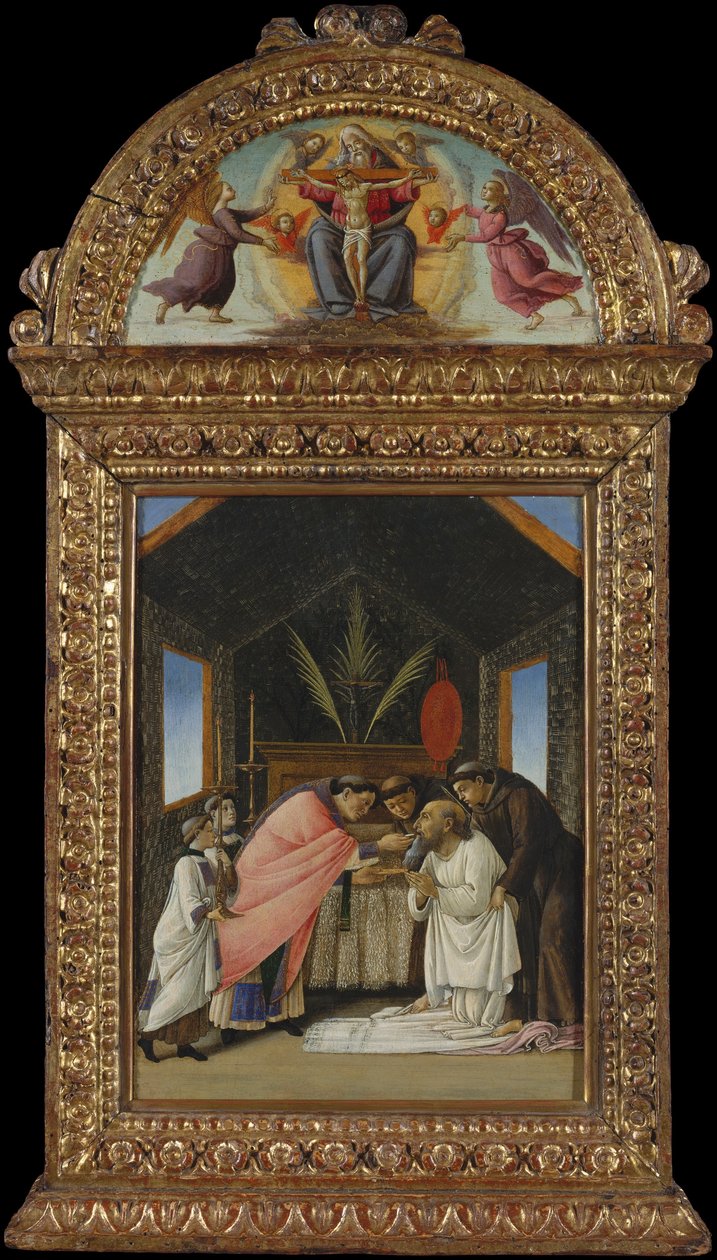 Ostatnia Komunia św. Hieronima, ok. 1490 (tempera i złoto na drewnie) autorstwa Sandro Botticelli
