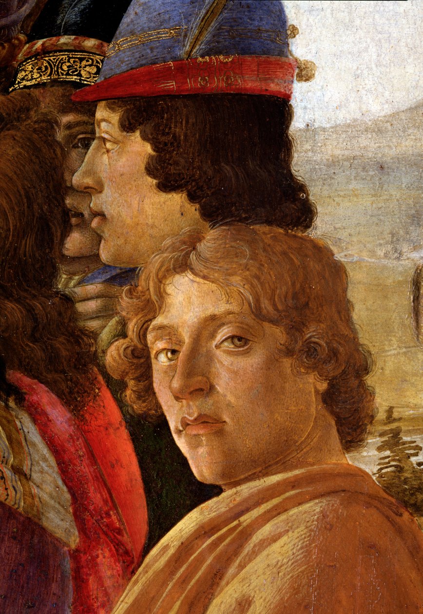 Pokłon Trzech Króli, szczegół autorstwa Sandro Botticelli