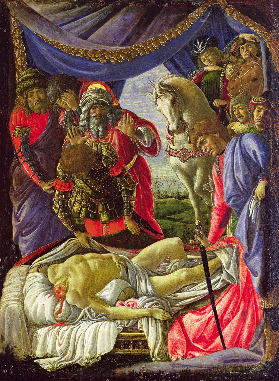 Odkrycie ciała Holofernesa (tempera na desce) autorstwa Sandro Botticelli