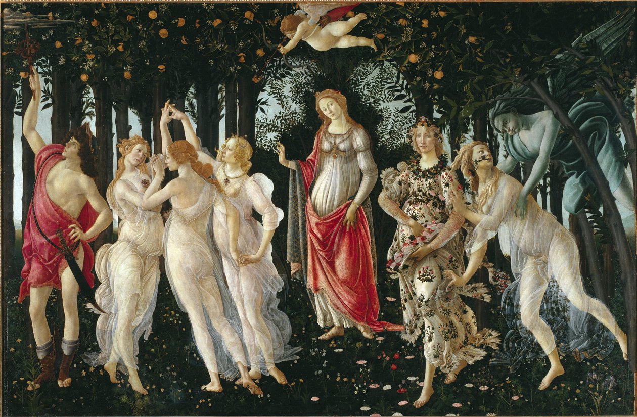 Wiosna (Detal) - tempera onwood autorstwa Sandro Botticelli