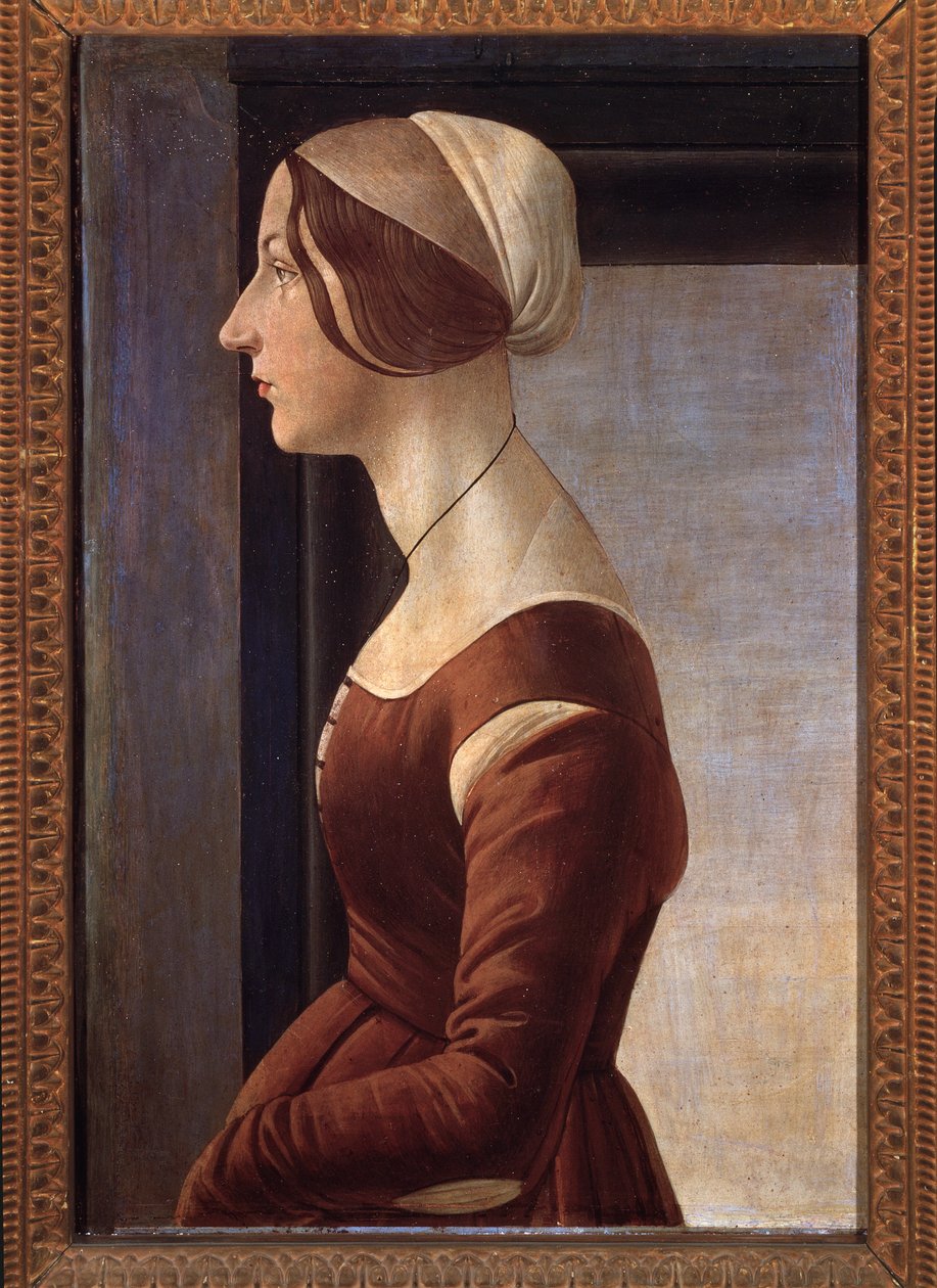Młoda dama (obraz, ok.1475) autorstwa Sandro Botticelli