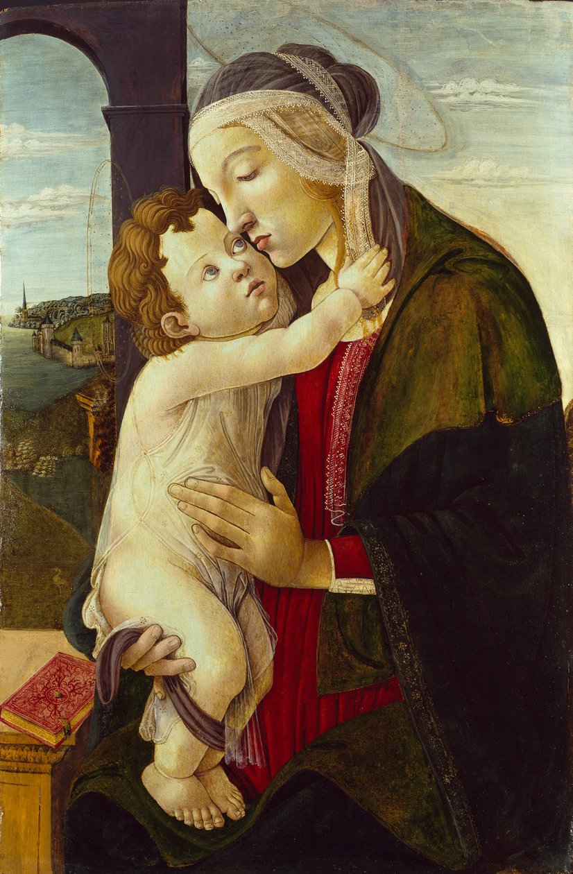 Dziewica z Dzieciątkiem, ok. 1480-1500. Artyści: Sandro Botticelli, Nieznany. autorstwa Sandro Botticelli