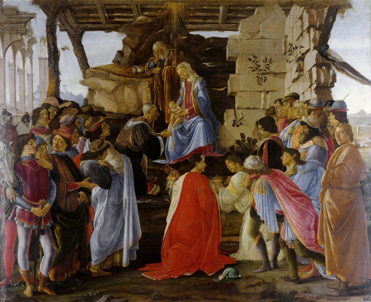 Adoracja Trzech Króli autorstwa Sandro Botticelli