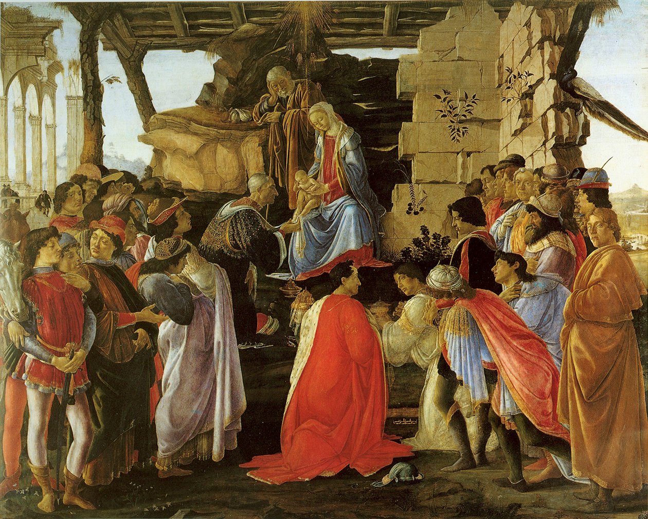 Adoracja Trzech Króli Tytuł(y) alternatywny(e): de autorstwa Sandro Botticelli