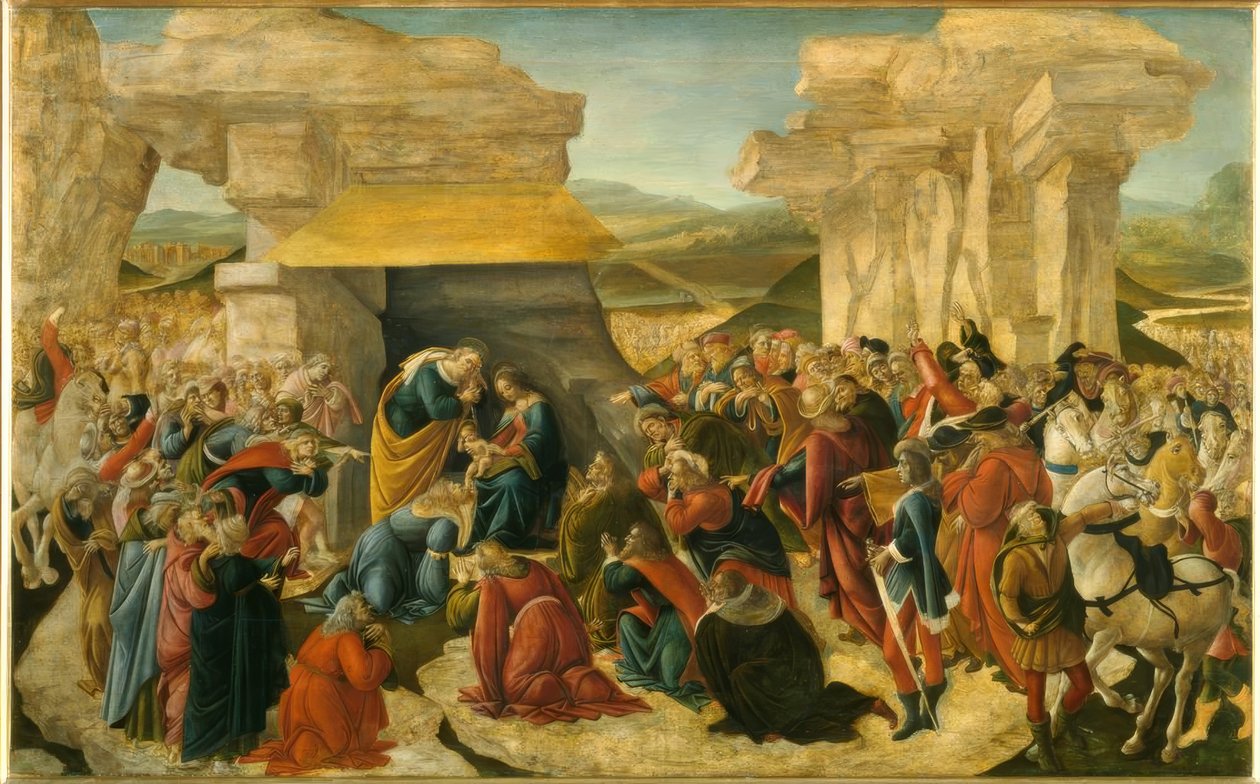 Adoracja Trzech Króli autorstwa Sandro Botticelli