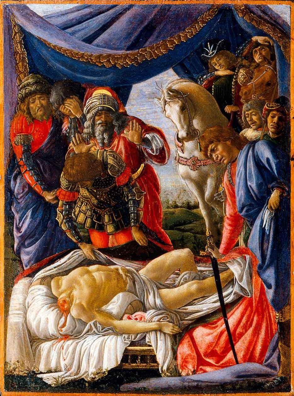 Odnalezienie martwego Holofernesa autorstwa Sandro Botticelli