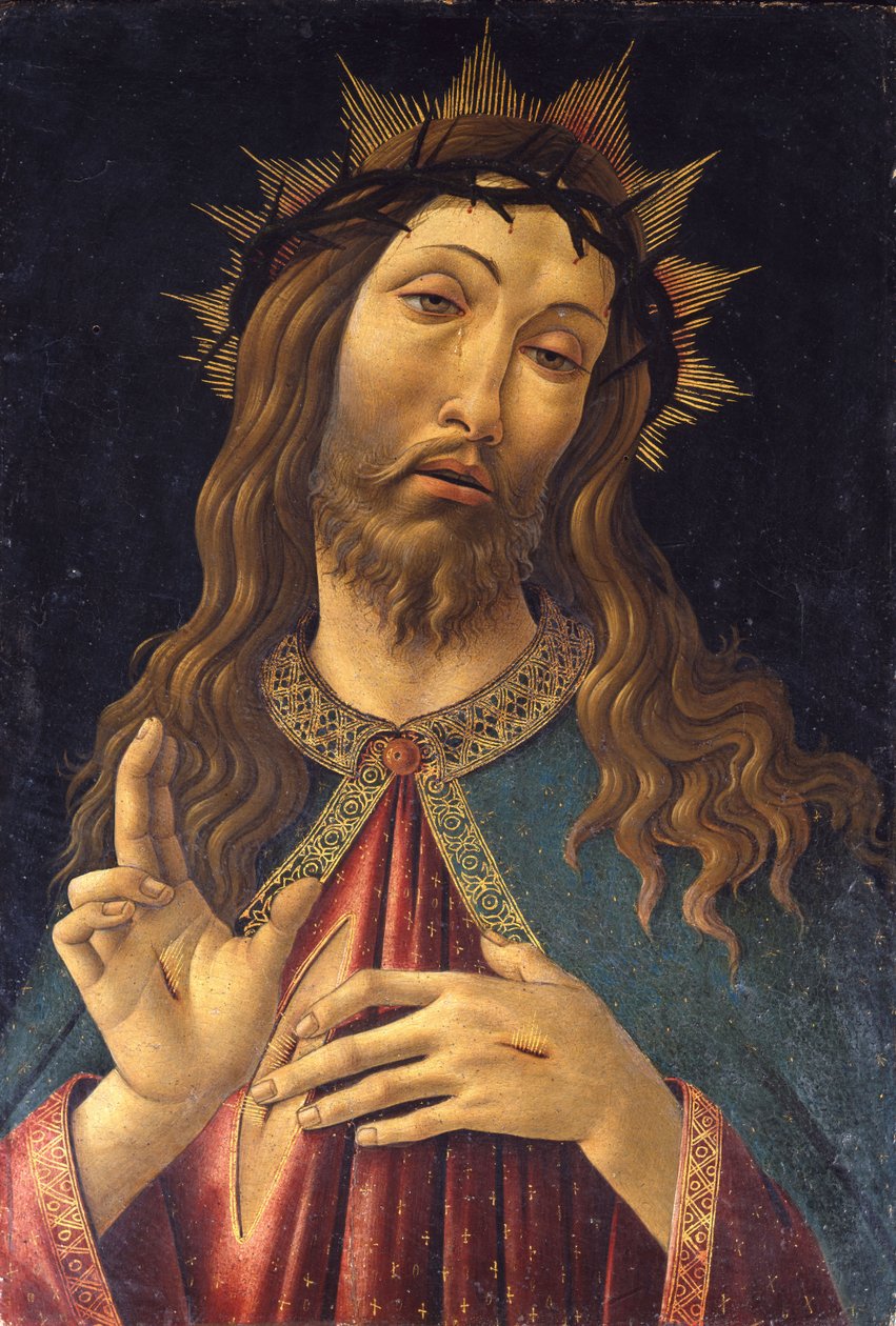 Chrystus ukoronowany cierniem, c. 1500 autorstwa Sandro Botticelli